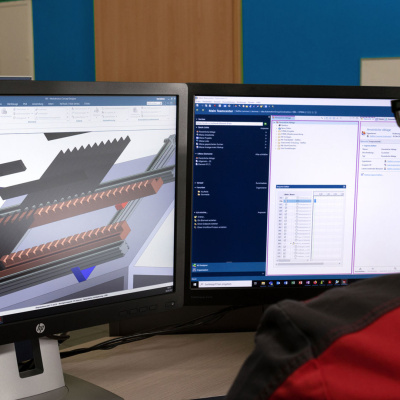 Ein digitaler Zwilling entsteht im Computer.