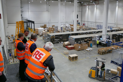 Das Distributionszentrum der RS Group in Bad Hersfeld von innen.