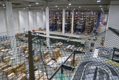 Das Distributionszentrum der RS Group in Bad Hersfeld von innen.