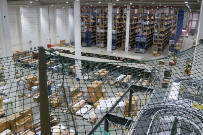 Das Distributionszentrum der RS Group in Bad Hersfeld von innen.